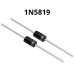 1N5819 SCHOTTKY BARRIER 1A 40V  X2