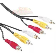 CABLE 3RCA MACHO / 3RCA MACHO 0,9Mtrs