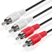 CABLE 2RCA Macho a 2RCA Macho 1,8 Metros