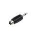 ADAPTADOR  PLUG 3,5mm MONO / RCA HEMBRA PLASTICO