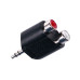 ADAPTADOR PLUG 3,5ST / 2RCA HEMBRA PLASTICO