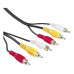 CABLE 3RCA MACHO A 3RCA MACHO 4 METROS