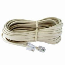 CABLE TELEFONO PROLONGACION 8 MTrs MARFIL FICHAS RJ11