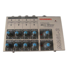 MIXER MINI MICROFONO/AUDIO 8VIAS MM8L-2