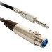 CABLE PLUG 6,5 MONO A CANON HEMBRA 4 METROS