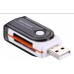 LECTOR TARJETAS ALL IN ONE C/TAPA  32 en 1 USB 2,0