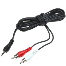 CABLE PLUG 3,5mm STEREO A 2RCA MACHO 90CM