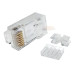 FICHA RJ45 MACHO 8 CONTACTOS  CAT6 3 PIEZAS X5