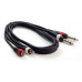 CABLE 2 PLUG 6,5MM A 2RCA MACHO 1,5MTRS WR616