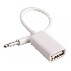 CABLE PLUG 3,5MM 4 CONTACTOS 10CM A 3 USB HEMBRA