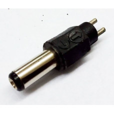 FICHA PLUG HUECO 5,5X2,1MM INTERCAMBIABLE RECTO PINES CORTOS