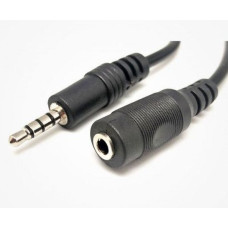 CABLE PLUG 3,5MM 4 CONTACTOS / HEMBRA 3,5MM 4 CONTACOS 1,8 MTRS