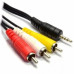 CABLE PLUG 3,5MM 4 CONTACTOS 1 MTRS A 3 RCA MACHO ARWEN