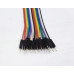 CABLES PROTOBOARD/PUENTE/DUPONT 20 UNIDADES 20CM MACHO-MACHO COLORES