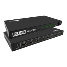 DISTRIBUIDOR HDMI 1/8 OUT SPLITTER 4K +FUENTE