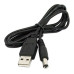 CABLE USB A PLUG HUECO 5,5X2,1  LARGO DE 80 CM