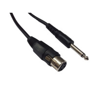 CABLE PLUG 6,5MM A CANON HEMBRA 4 METROS