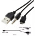 CABLE USB A MICROUSB CON PLUG 3,5 50CM PARA BAFLES PORTATILES