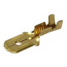 TERMINAL PALA MACHO BRONCE 6,3MM X5