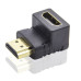 ADAPTADOR HDMI MACHO / HDMI HEMBRA  90 GRADOS