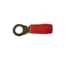 TERMINAL OJAL 4 GAUGE ROJO PTR-4R AISLADO